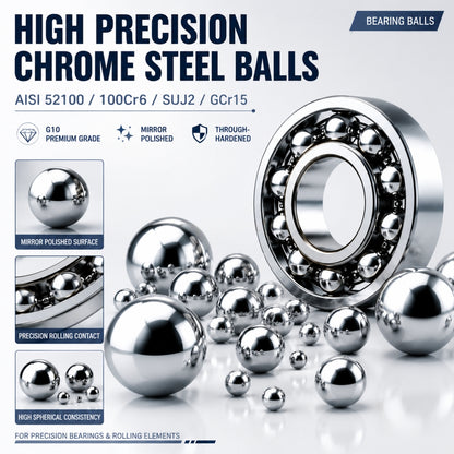 BaseGlobal AISI 52100 Chrome Steel Balls | High-Precision 100Cr6 GCr15 Bearing Balls Manufacturer & Supplier