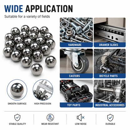 BaseGlobal Soft Unhardened Low Carbon Steel Balls | Weldable AISI 1010/1015 Steel Balls for Fabrication & Decorative Metalwork