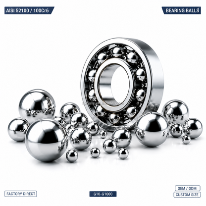 BaseGlobal AISI 52100 Chrome Steel Balls | High-Precision 100Cr6 GCr15 Bearing Balls Manufacturer & Supplier