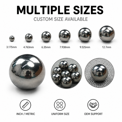 BaseGlobal Soft Unhardened Low Carbon Steel Balls | Weldable AISI 1010/1015 Steel Balls for Fabrication & Decorative Metalwork